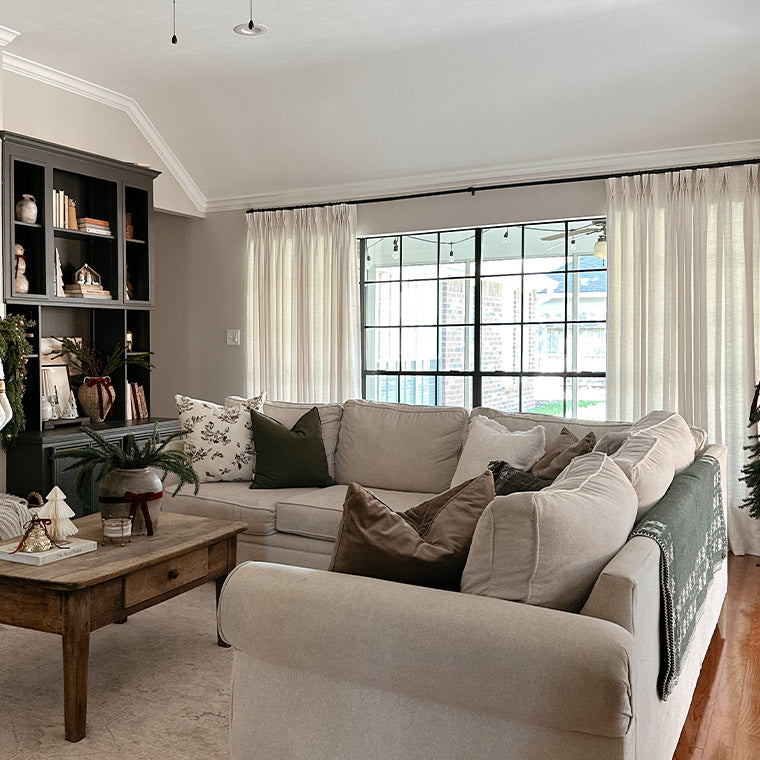 Custom Living Room Curtains & Drapes - Curtarra