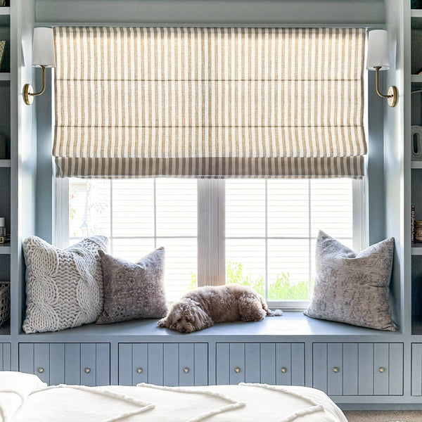 Alfred Stripe Custom Roman Shades