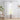 Full view of Emily Leaves Pattern Sheer Curtains, white polyester sheer with a subtle leaf pattern, offering soft light filtering for any room.