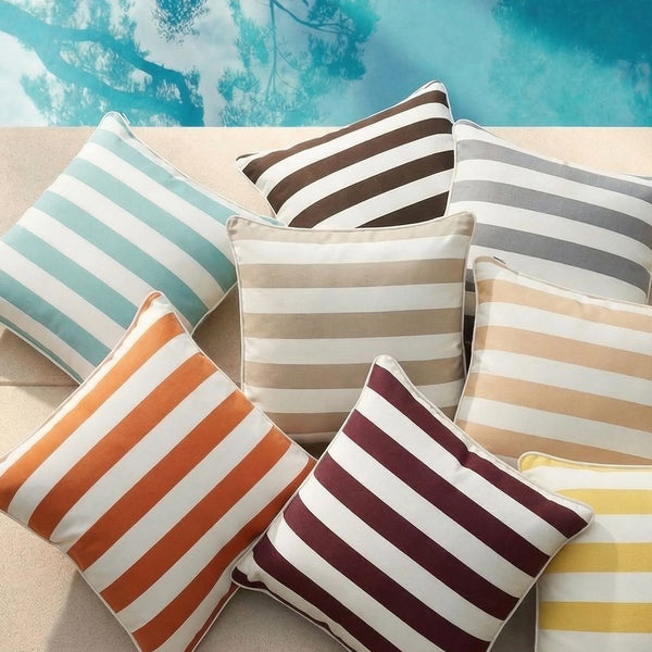 James Striped Outdoor Pillow Cover 1 Piece
