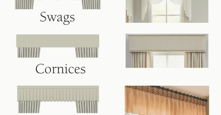 The Difference Between a Cornice, Valance, and Swag