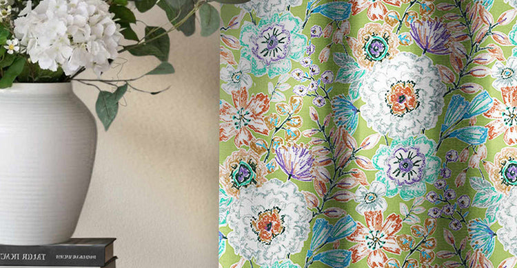 How to Create a Tropical Forest Nook with Pattern Curtains