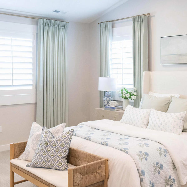 Amelia Solid Texture Cotton Curtains