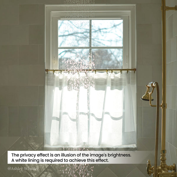 Edith Waterproof Sheer Cafe Curtains