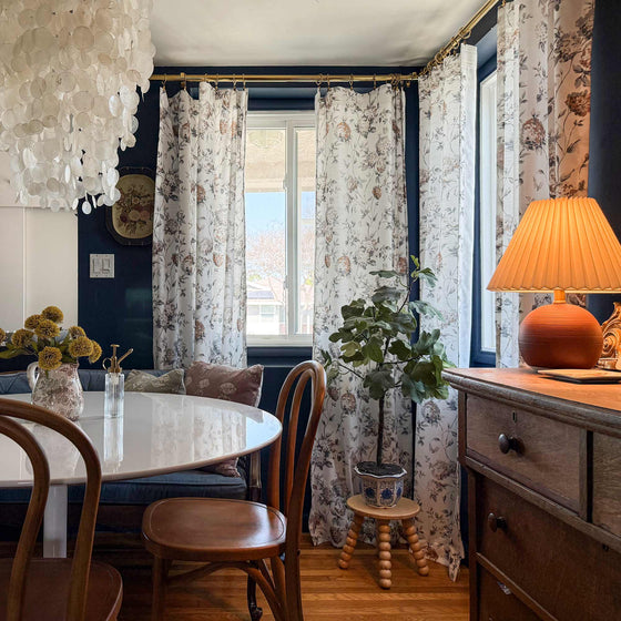 Gray, Dining Room Curtains