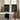 Black,Ella Semi Sheer Cafe Curtains