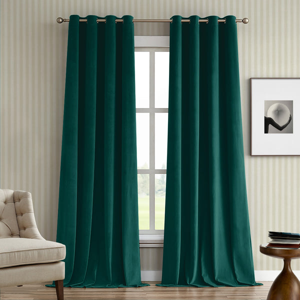 Elma Soft Blackout Velvet Custom Curtains