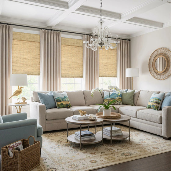 Sun-Dried Hay,Everett Ramie Jute Woven Wood Shades