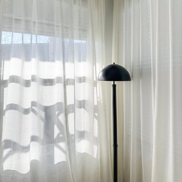 Flora Linen Semi Sheer Curtains