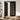 Black,Flora Linen Semi Sheer Door Curtains
