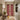 Burgundy,Flora Linen Semi Sheer Door Curtains