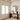Ivory,Flora Linen Semi Sheer Door Curtains