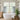 Blue,Fronde Leaf Pattern Cafe Curtains