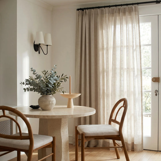 Flax,Hazel Belgian Linen Curtains