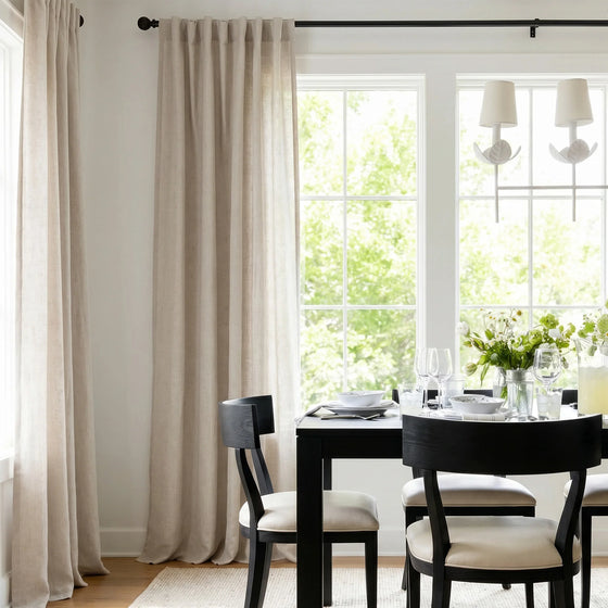 Flax,Hazel Belgian Linen Curtains
