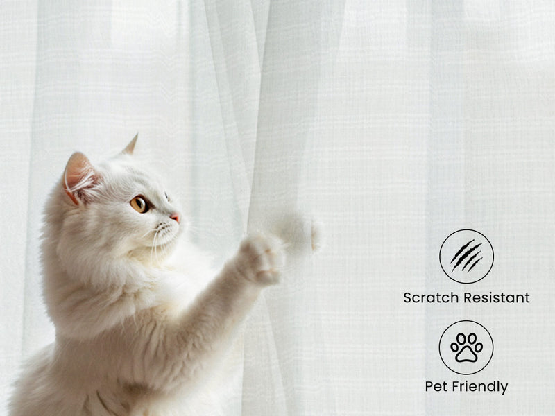 Professional installation of cat-resistant curtains
