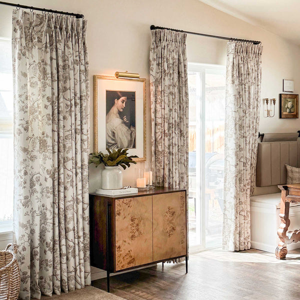 Jolie Toile De Jouy Patterned Curtains