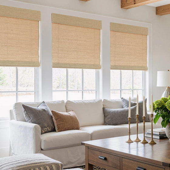 Oatmeal Husk,Jonas 100% Kenaf Woven Wood Shades
