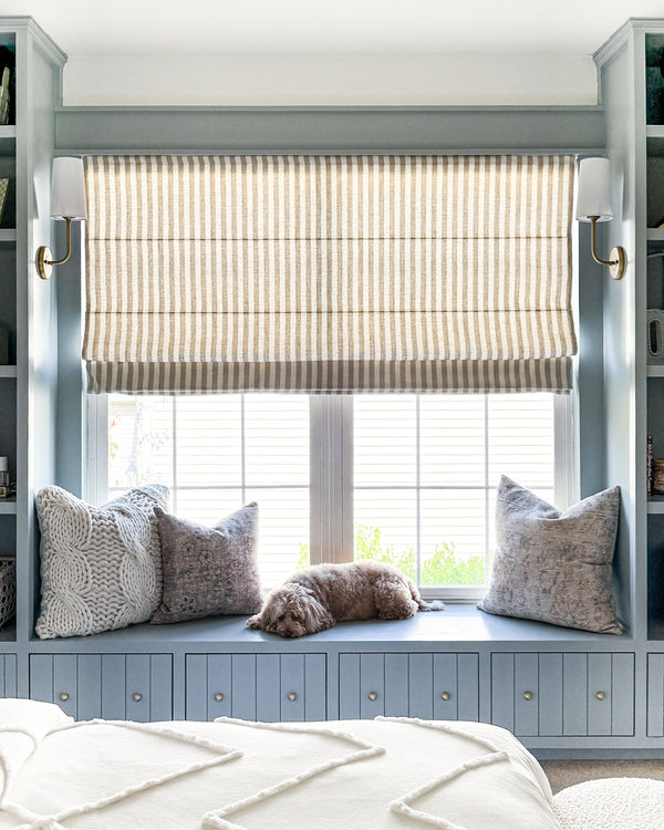 Alfred Stripe Custom Roman Shades