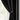 Jet Black,Kate Cotton Blend Silky Curtains