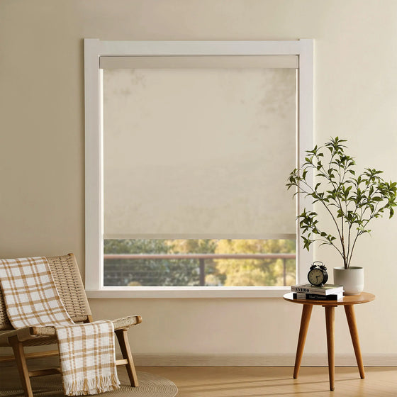 Beige 1%, Leo Custom Weave Solar Shades