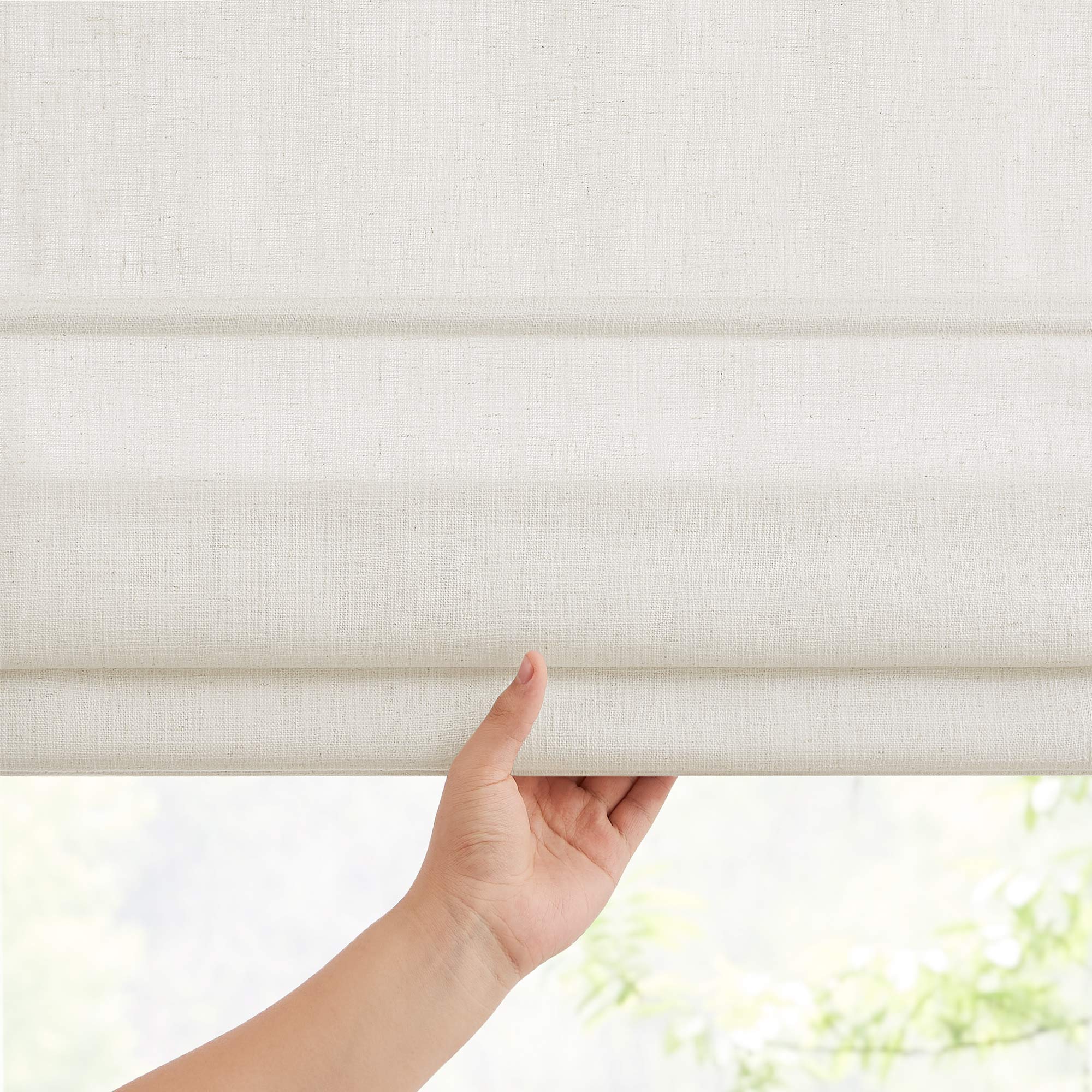 Roman Matrials Lesley Custom Linen Roman Shades– Curtarra