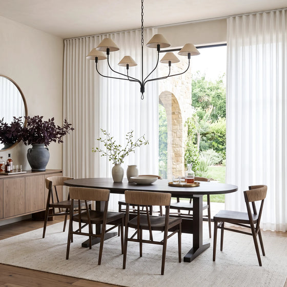 White,Lily Solid Privacy Semi Sheer Curtains