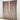 Taupe,Pair of brown curtains hanging in a room with white walls.