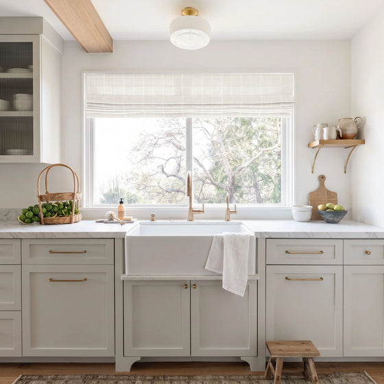 Ivory,Mina Windowpane Textured No Drill Roman Shades