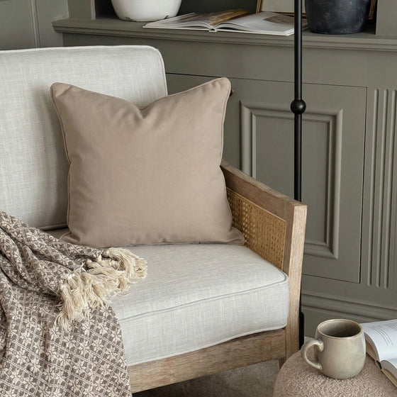 Light Taupe,Custom Made Verona Velvet Pillow Cover 1 Piece
