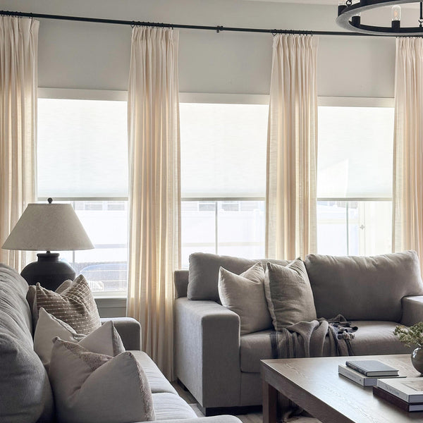 Piper Linen Texture Custom Roller Shades