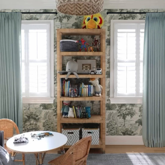 Dusty Aqua,Kids Room Curtains