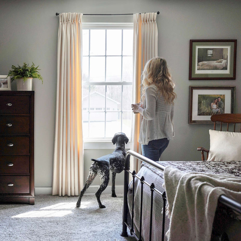 Cream,Bedroom Curtains