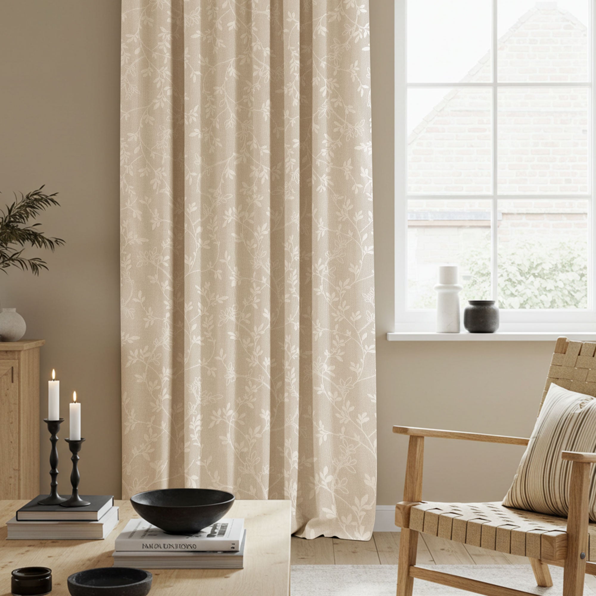 Custom Made Double-Sided Pattern Curtains For Living Room – Curtarra