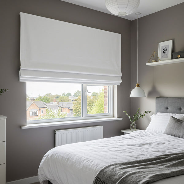 Todd White Blackout Roman Shades