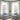White,Vanessa Crepe Texture Semi Sheer Curtains