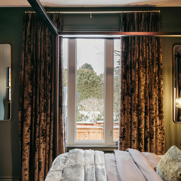 Victoria Royal Crushed Velvet Curtains