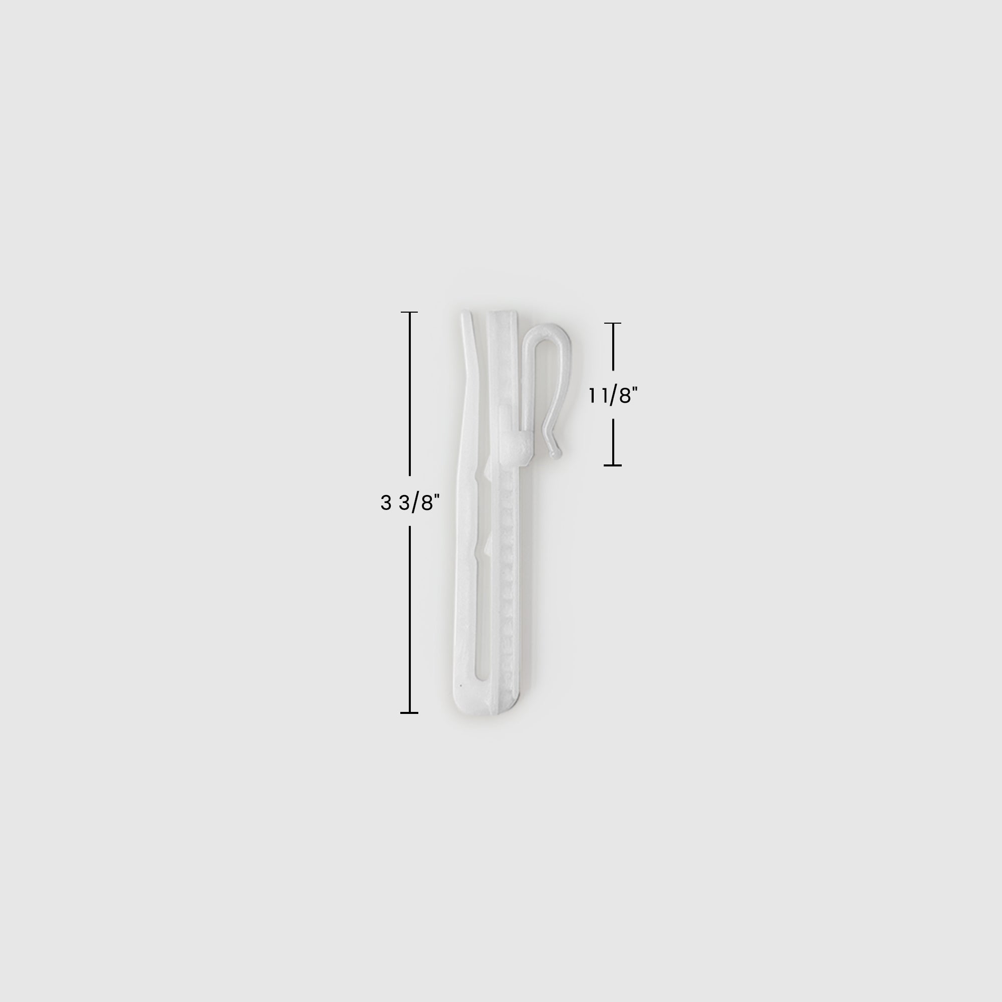 White Adjustable Hooks