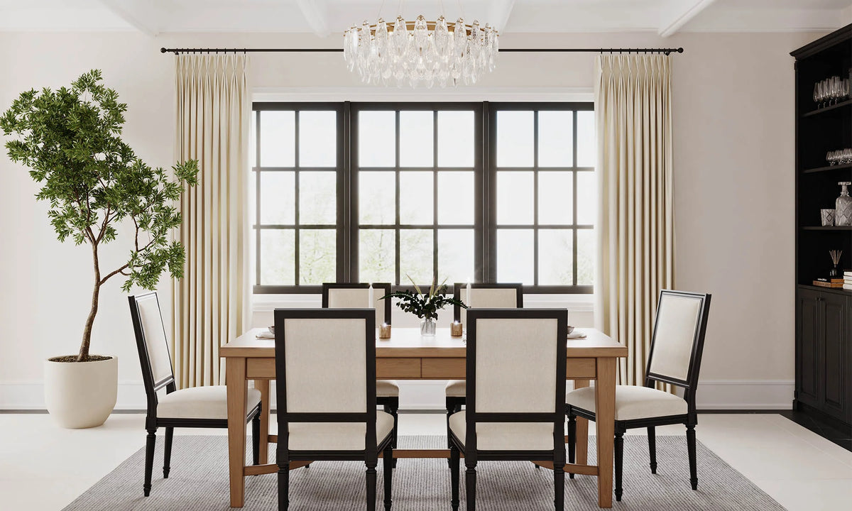 Custom curtains perfectly fitted to window