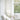 White,Ava Linen Look Semi Sheer Curtains