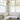 White,Ava Linen Look Semi Sheer Cafe Curtains