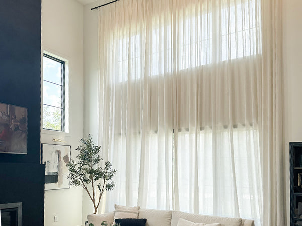 How to Cover a High Ceiling Window