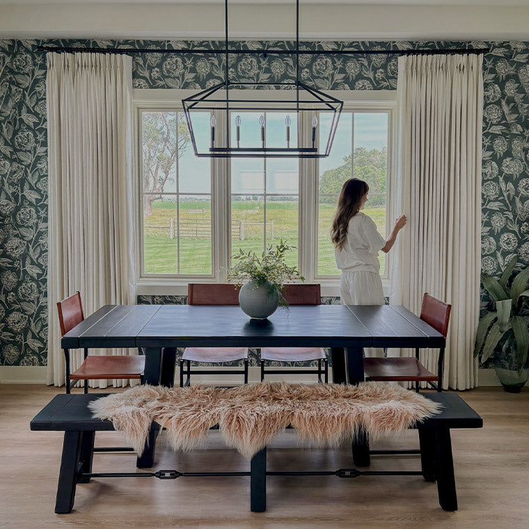 Explore our "Try Before You Buy" service with CurTarra, visualizing custom curtain designs in your own home before purchasing