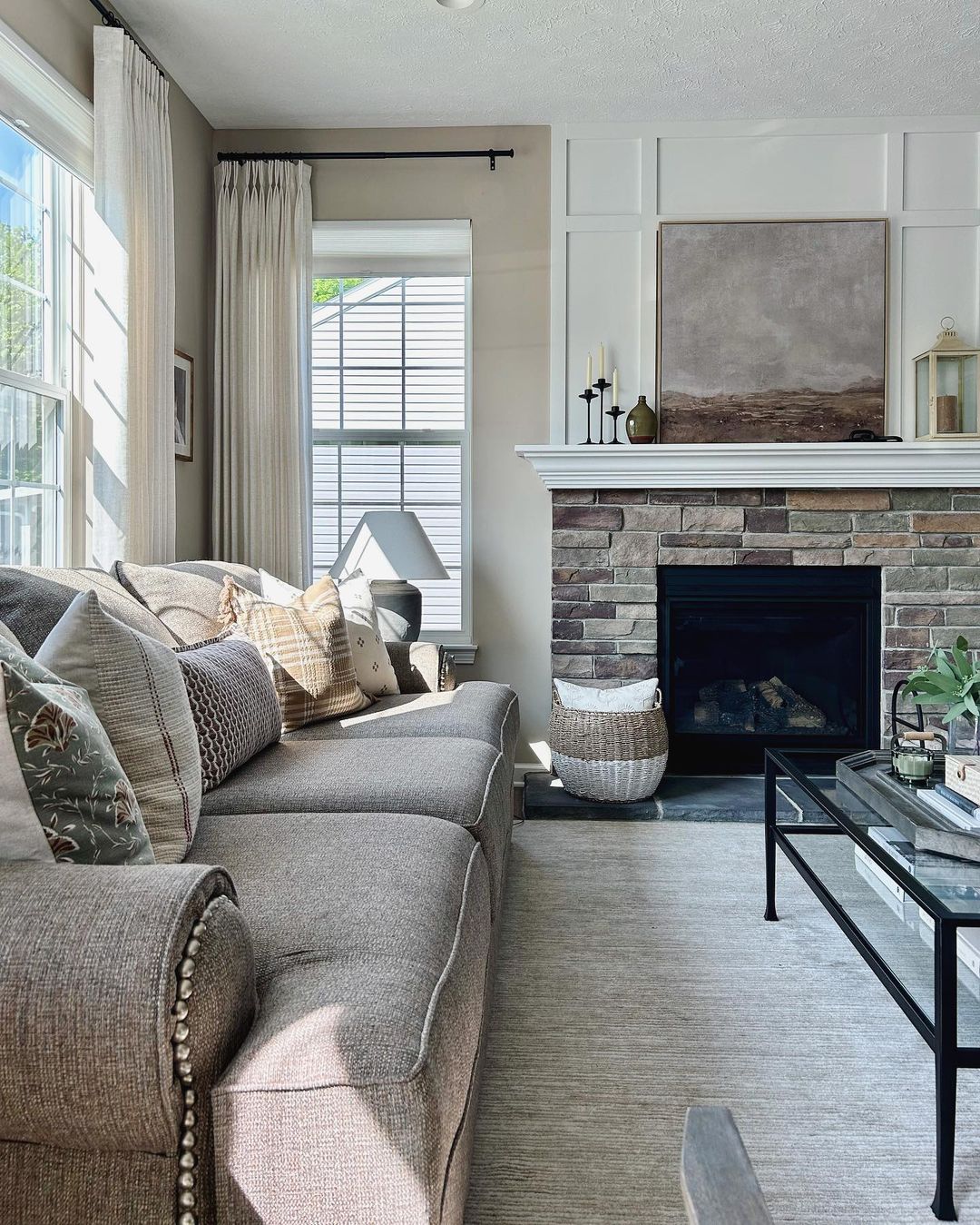 Curtarra custom curtains managing heat in a bright living room