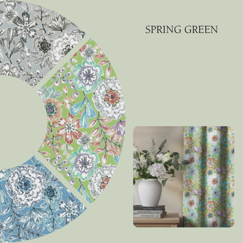 Monica custom made seasonal pattern curtains