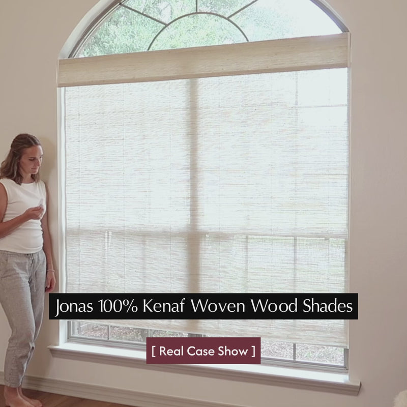 Bleached Sisal,Jonas 100% Kenaf Woven Wood Shades