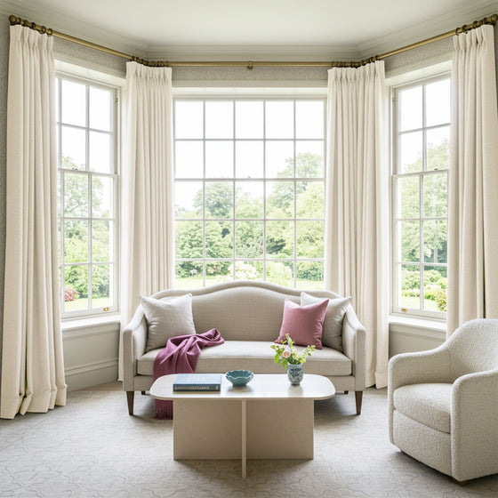 Warm Cream,Winston 100% Wool Curtains