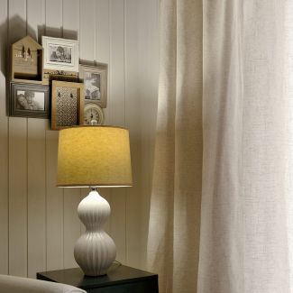 Samantha Linen Sheer Curtains