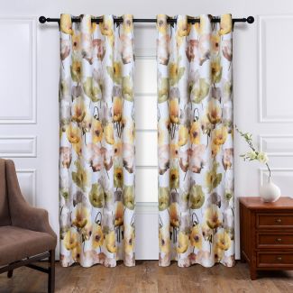Lena Poppy Printed Curtains