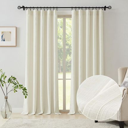 Blanche Cotton Blend Linen Curtains
